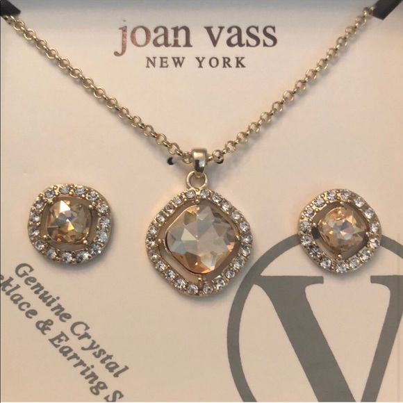 Joan Vass New York Necklace & Earring Boxed Set - Picture 1 of 4